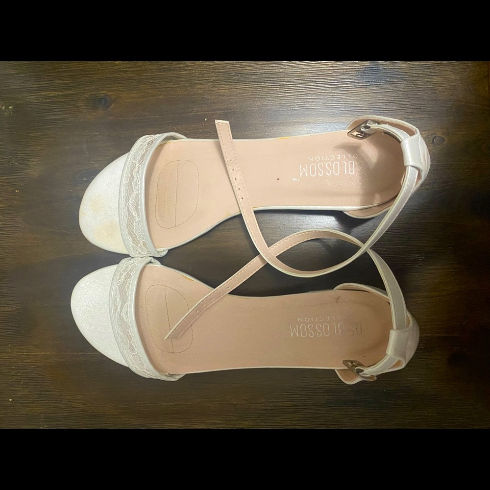 Short White Heels